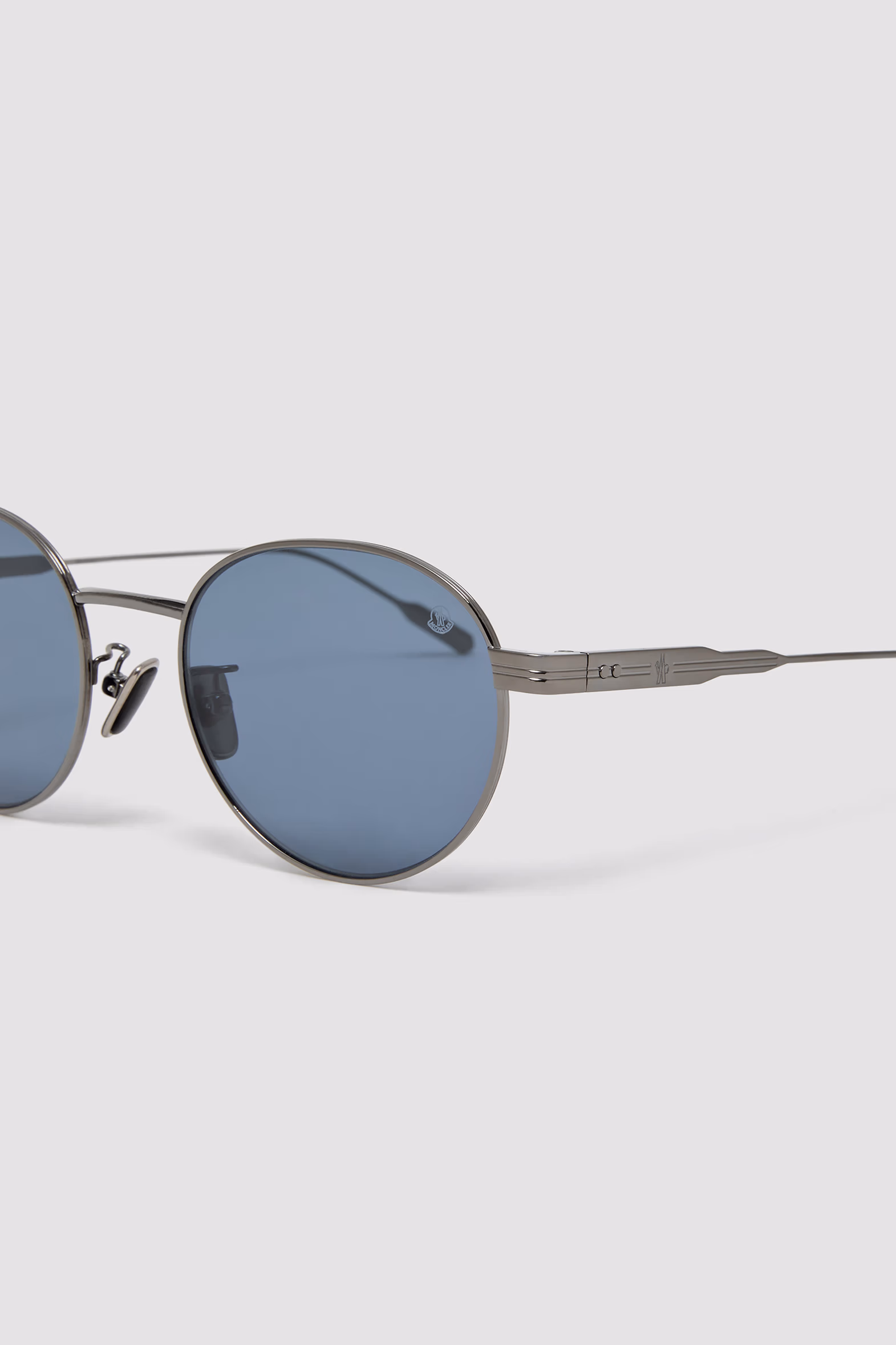Subtila Round Sunglasses Gunmetal Grey Moncler 5